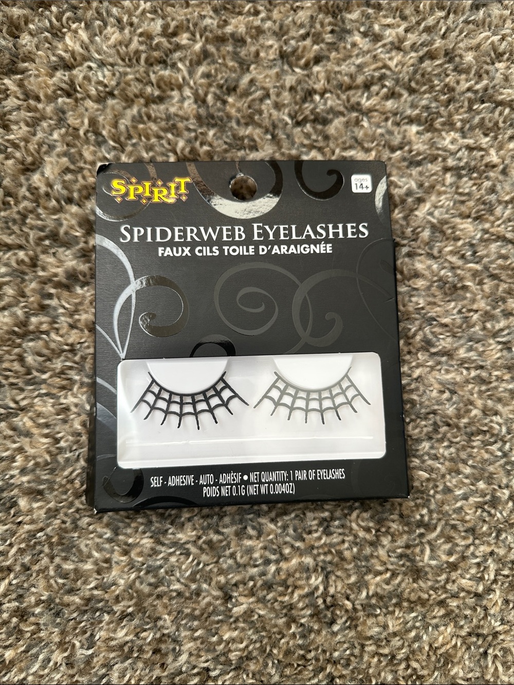 Spirit Halloween Spiderweb Eyelashes
